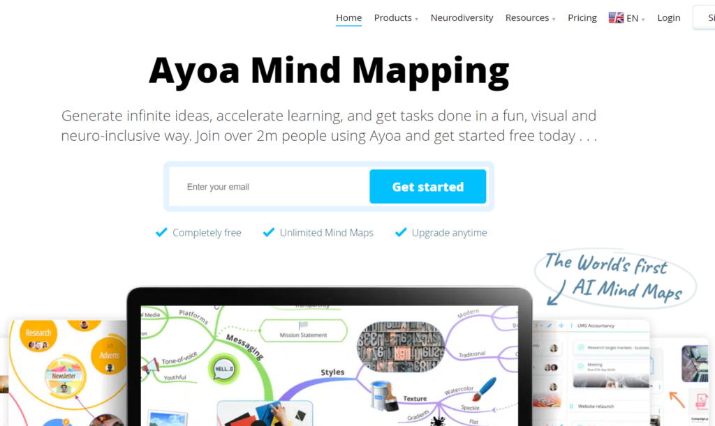 brainstorming with AI : Ayoa