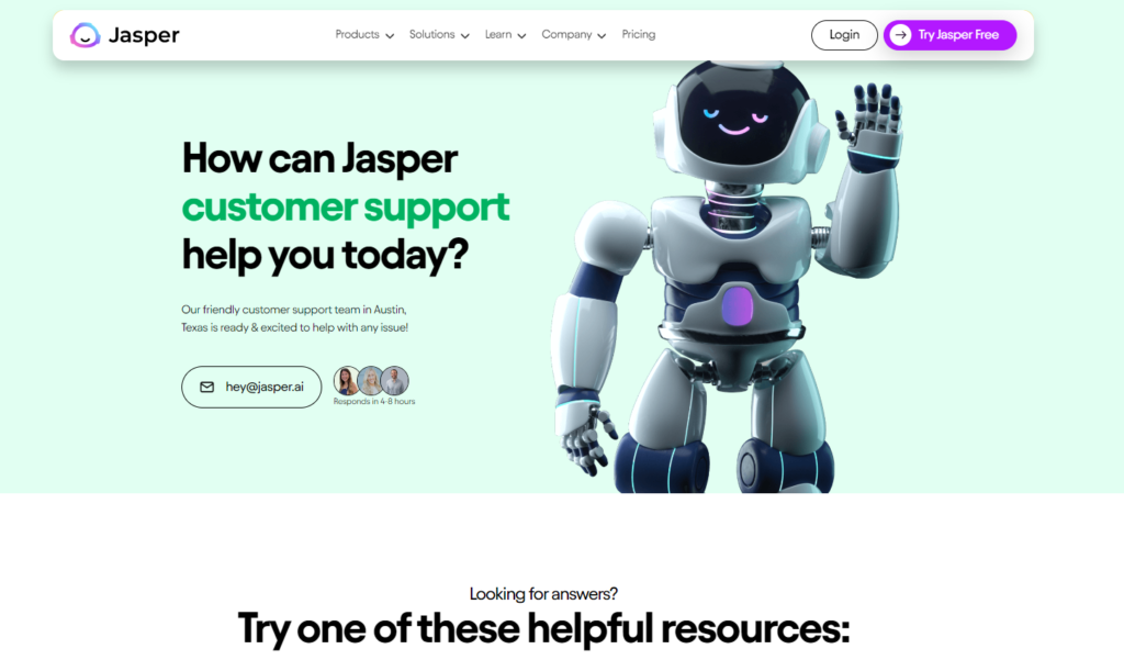 Jasper AI vs Writesonic jasper ai support and education material 