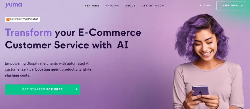 Yuma AI customer service with AI